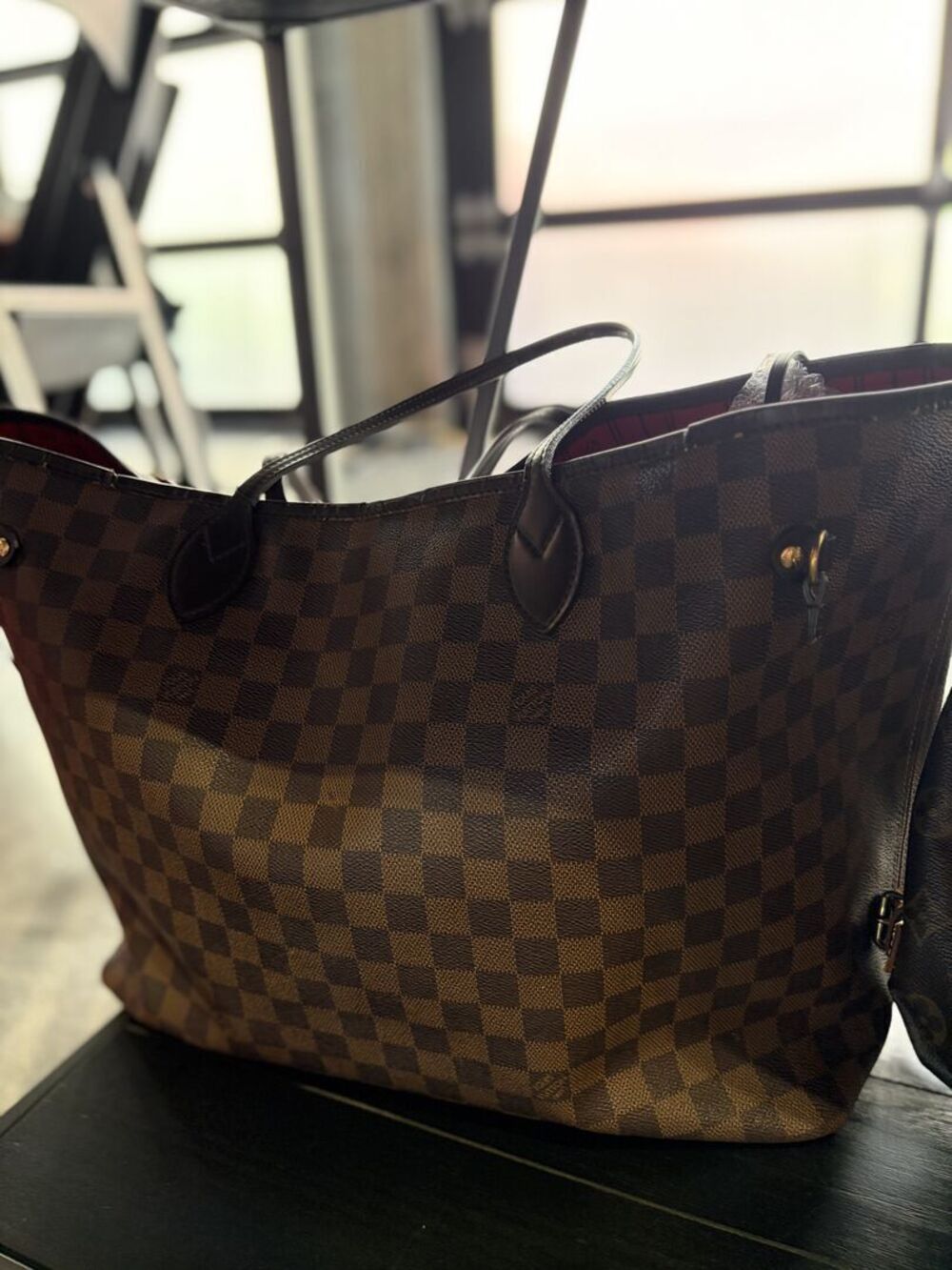 Louis Vuitton Neverfull Damier Ebene Tote